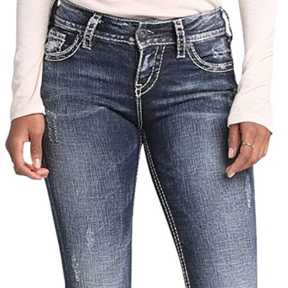 Silver Jeans Suki Mid Rise Curvy Fit 28/32 - Picture 9 of 9